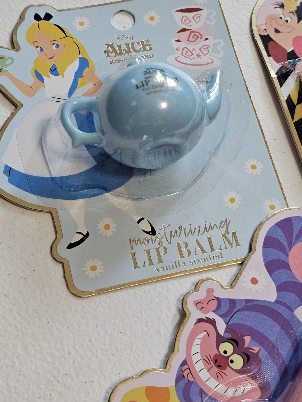 Disney Alice in Wonderland Lip Balm & Gloss Set - Light Blue, Pink, Purple